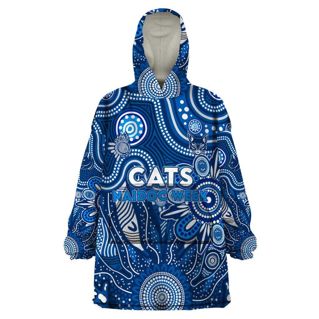 Personalised Cats NAIDOC Week 2024 Wearable Blanket Hoodie Aussie Aboriginal Art - Vibe Hoodie Shop