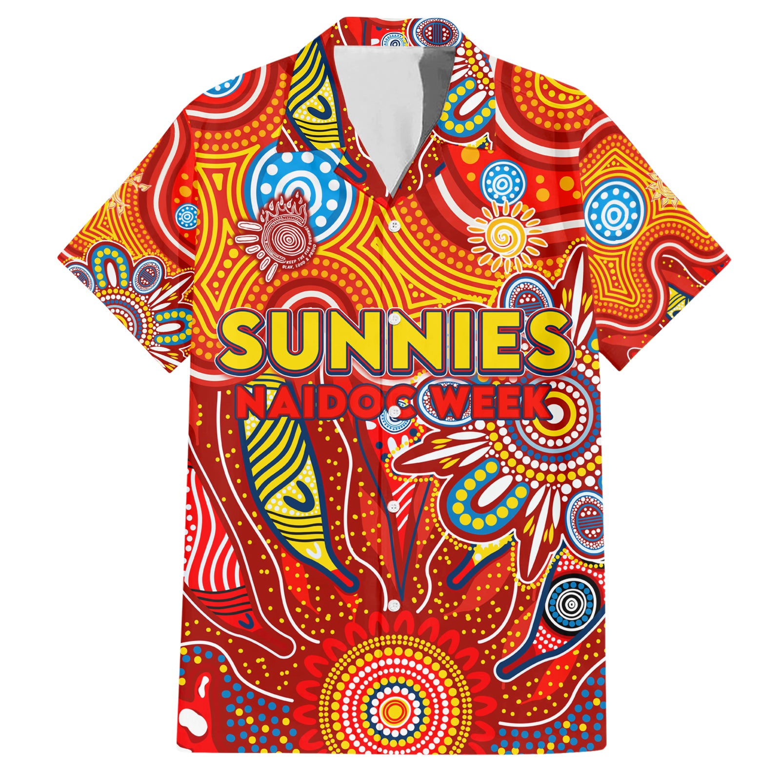 Personalised Sunnies NAIDOC Week 2024 Hawaiian Shirt Aussie Aboriginal Art - Vibe Hoodie Shop