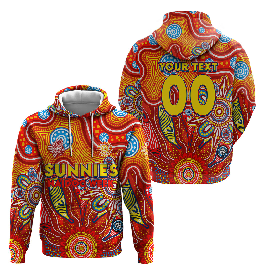 Personalised Sunnies NAIDOC Week 2024 Hoodie Aussie Aboriginal Art - Vibe Hoodie Shop