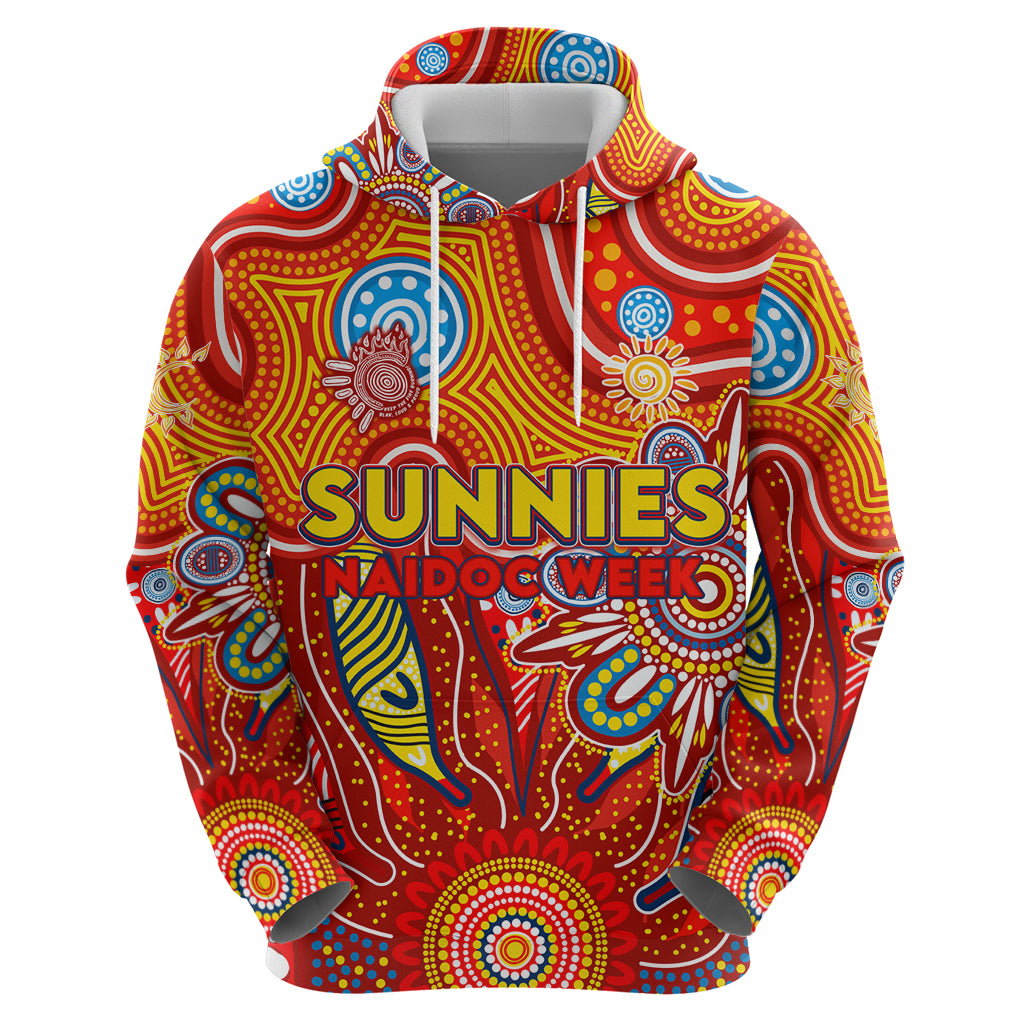 Personalised Sunnies NAIDOC Week 2024 Hoodie Aussie Aboriginal Art - Vibe Hoodie Shop