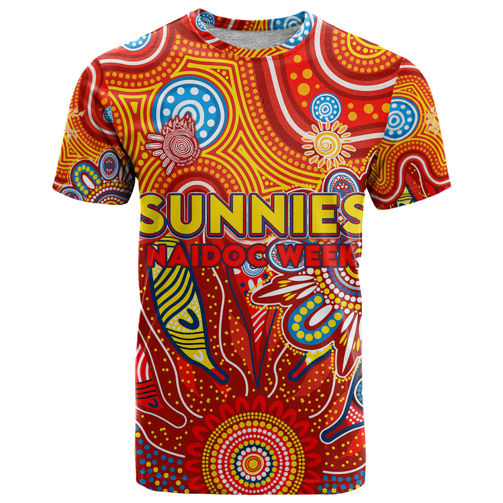 Personalised Sunnies NAIDOC Week 2024 T Shirt Aussie Aboriginal Art - Vibe Hoodie Shop