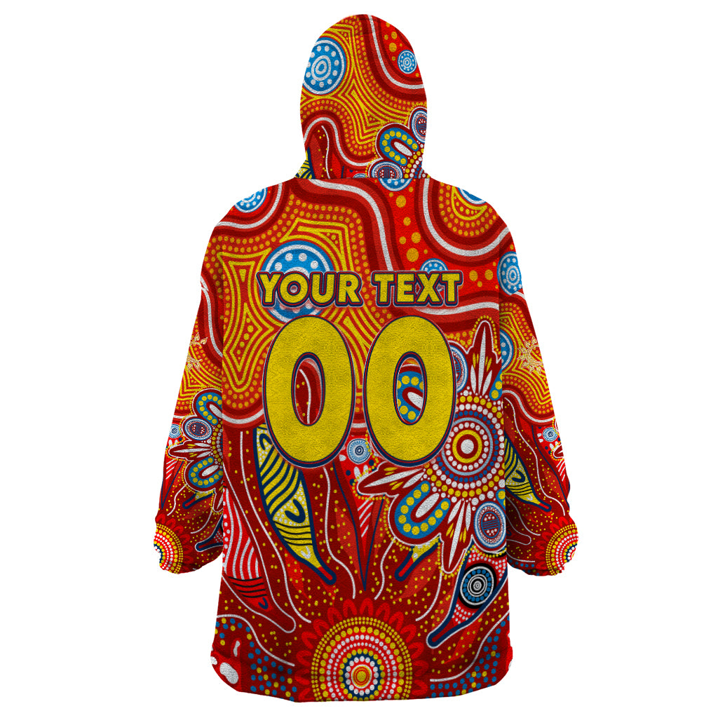 Personalised Sunnies NAIDOC Week 2024 Wearable Blanket Hoodie Aussie Aboriginal Art - Vibe Hoodie Shop