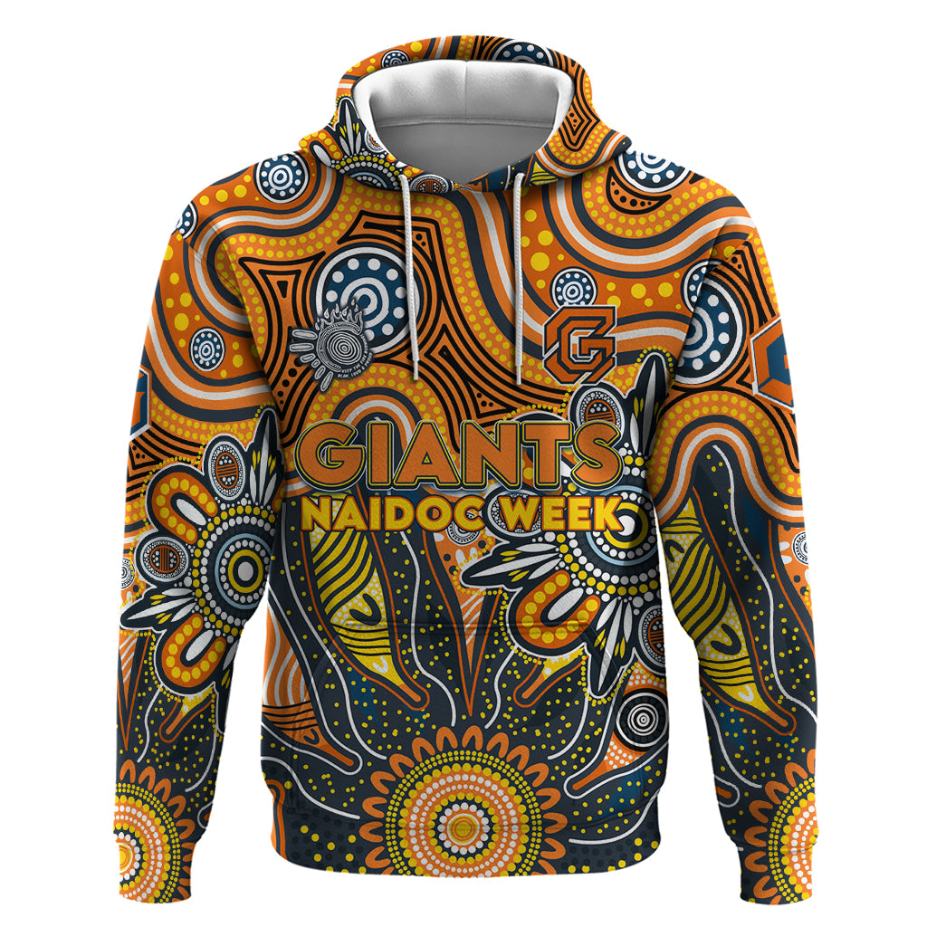 Personalised Giants NAIDOC Week 2024 Hoodie Aussie Aboriginal Art - Vibe Hoodie Shop