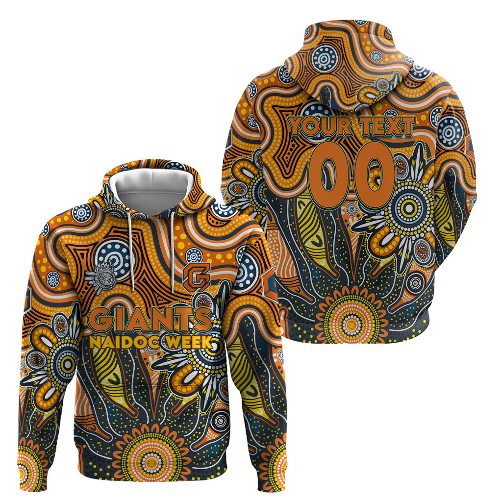 Personalised Giants NAIDOC Week 2024 Hoodie Aussie Aboriginal Art - Vibe Hoodie Shop