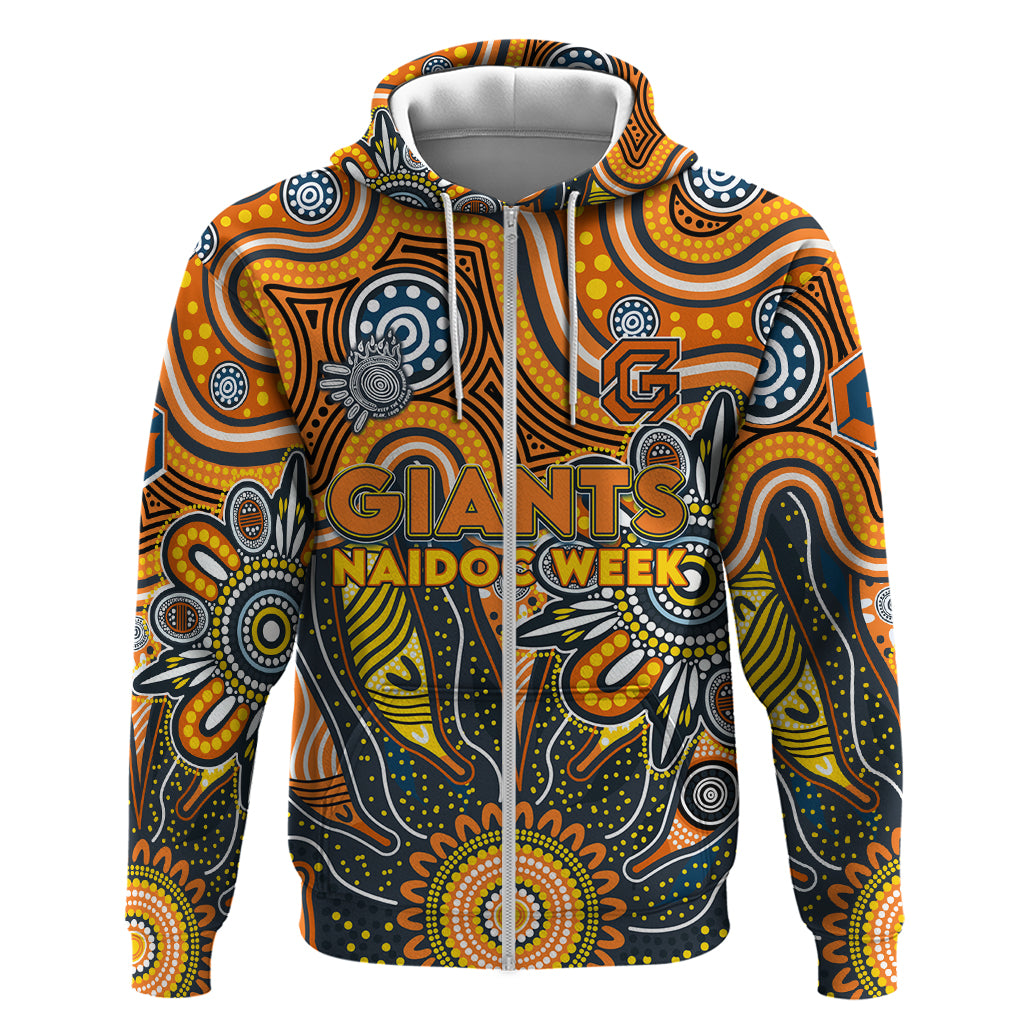 Personalised Giants NAIDOC Week 2024 Hoodie Aussie Aboriginal Art - Vibe Hoodie Shop