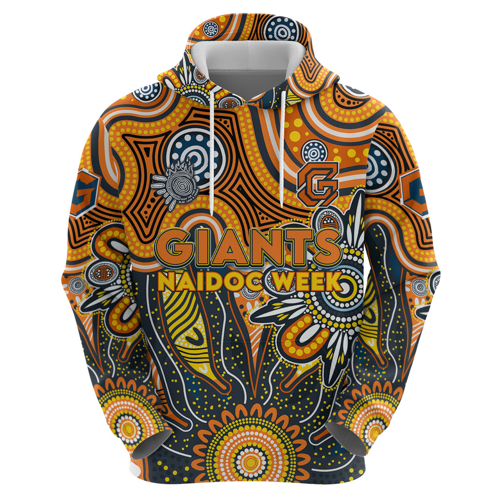 Personalised Giants NAIDOC Week 2024 Hoodie Aussie Aboriginal Art - Vibe Hoodie Shop