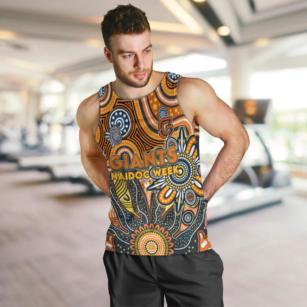 Personalised Giants NAIDOC Week 2024 Men Tank Top Aussie Aboriginal Art - Vibe Hoodie Shop