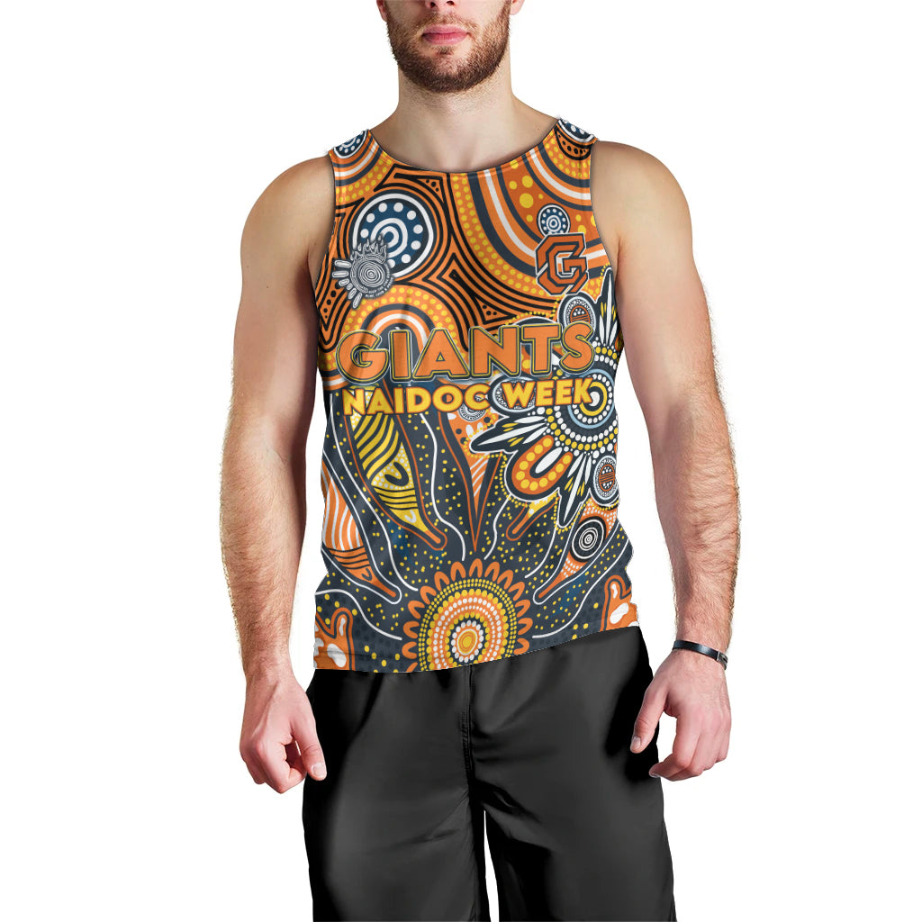 Personalised Giants NAIDOC Week 2024 Men Tank Top Aussie Aboriginal Art - Vibe Hoodie Shop