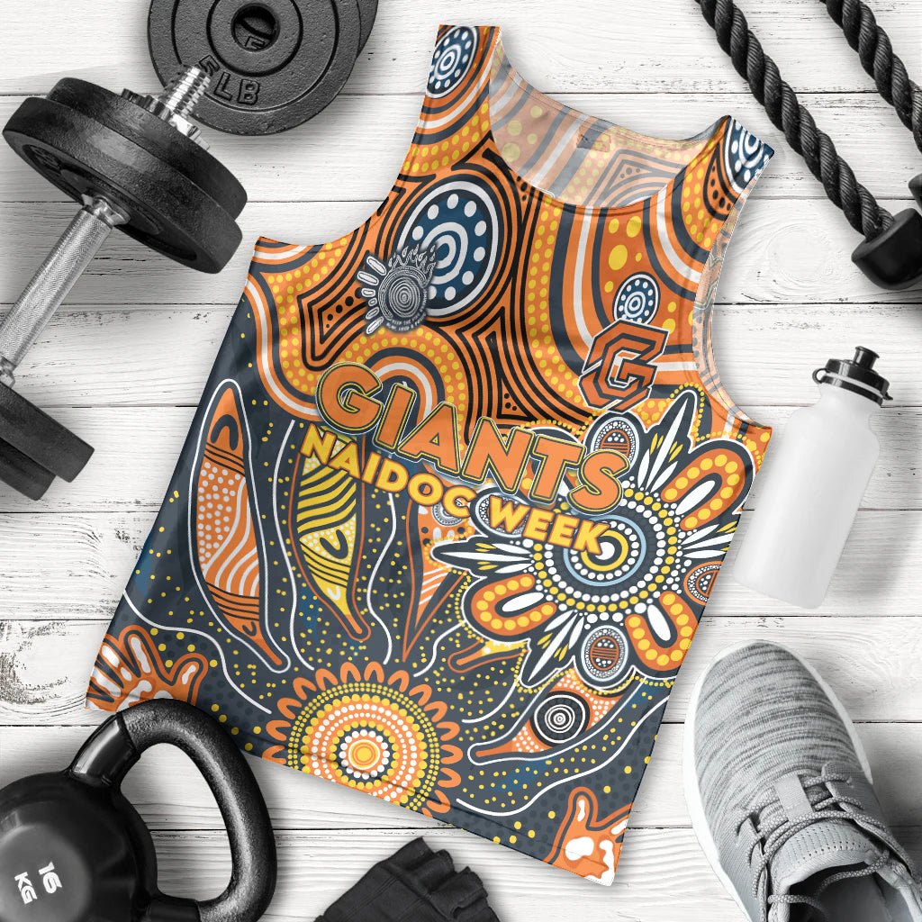 Personalised Giants NAIDOC Week 2024 Men Tank Top Aussie Aboriginal Art - Vibe Hoodie Shop