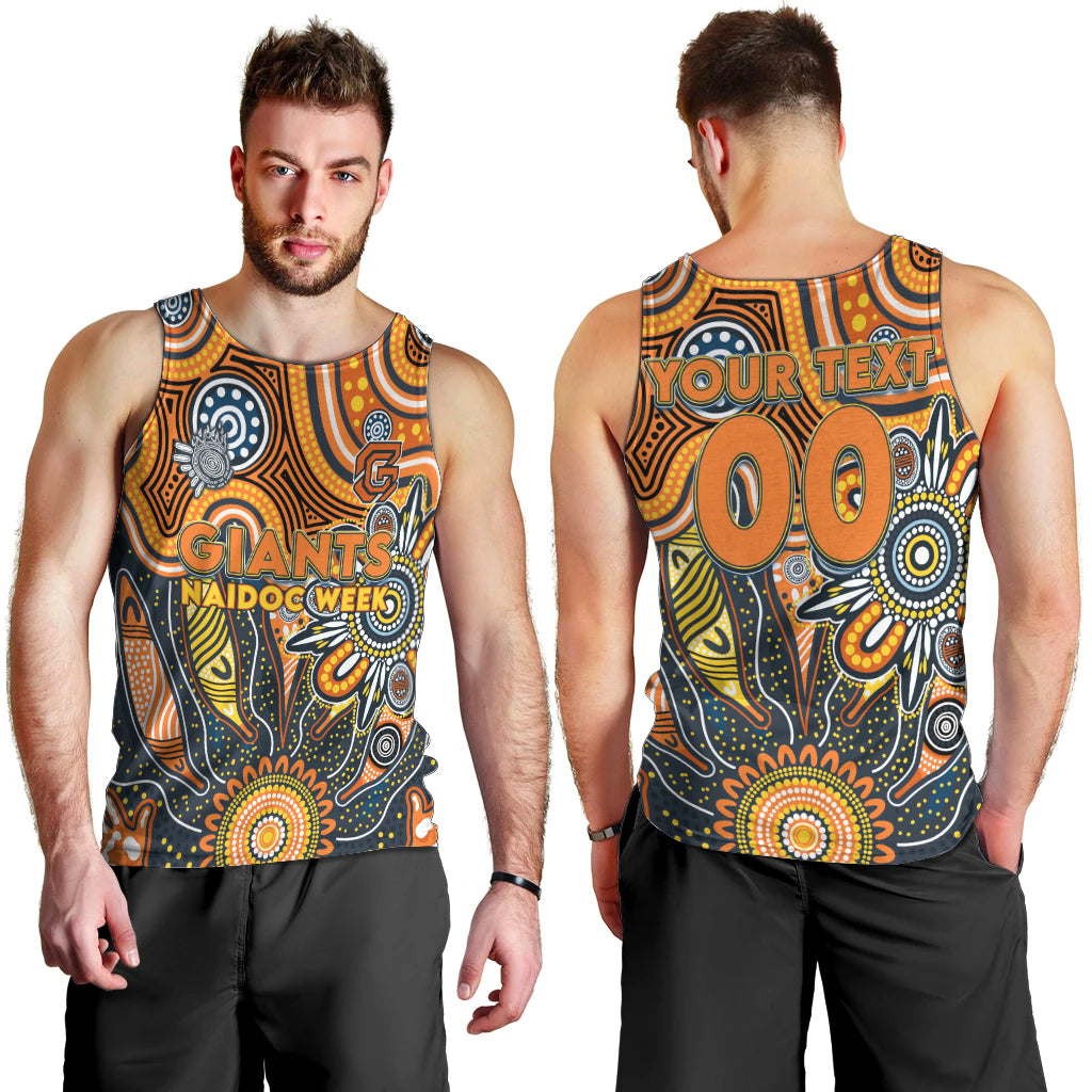 Personalised Giants NAIDOC Week 2024 Men Tank Top Aussie Aboriginal Art - Vibe Hoodie Shop