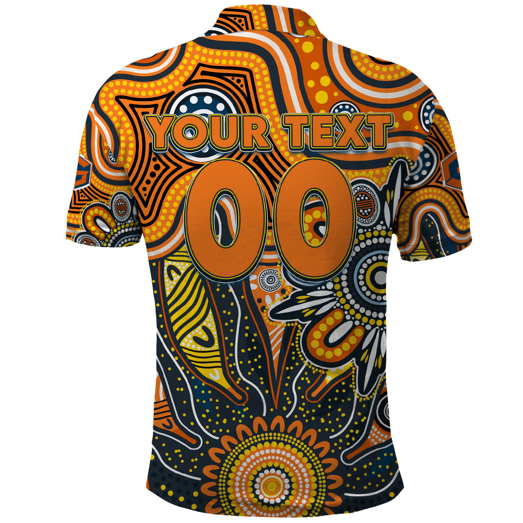 Personalised Giants NAIDOC Week 2024 Polo Shirt Aussie Aboriginal Art - Vibe Hoodie Shop