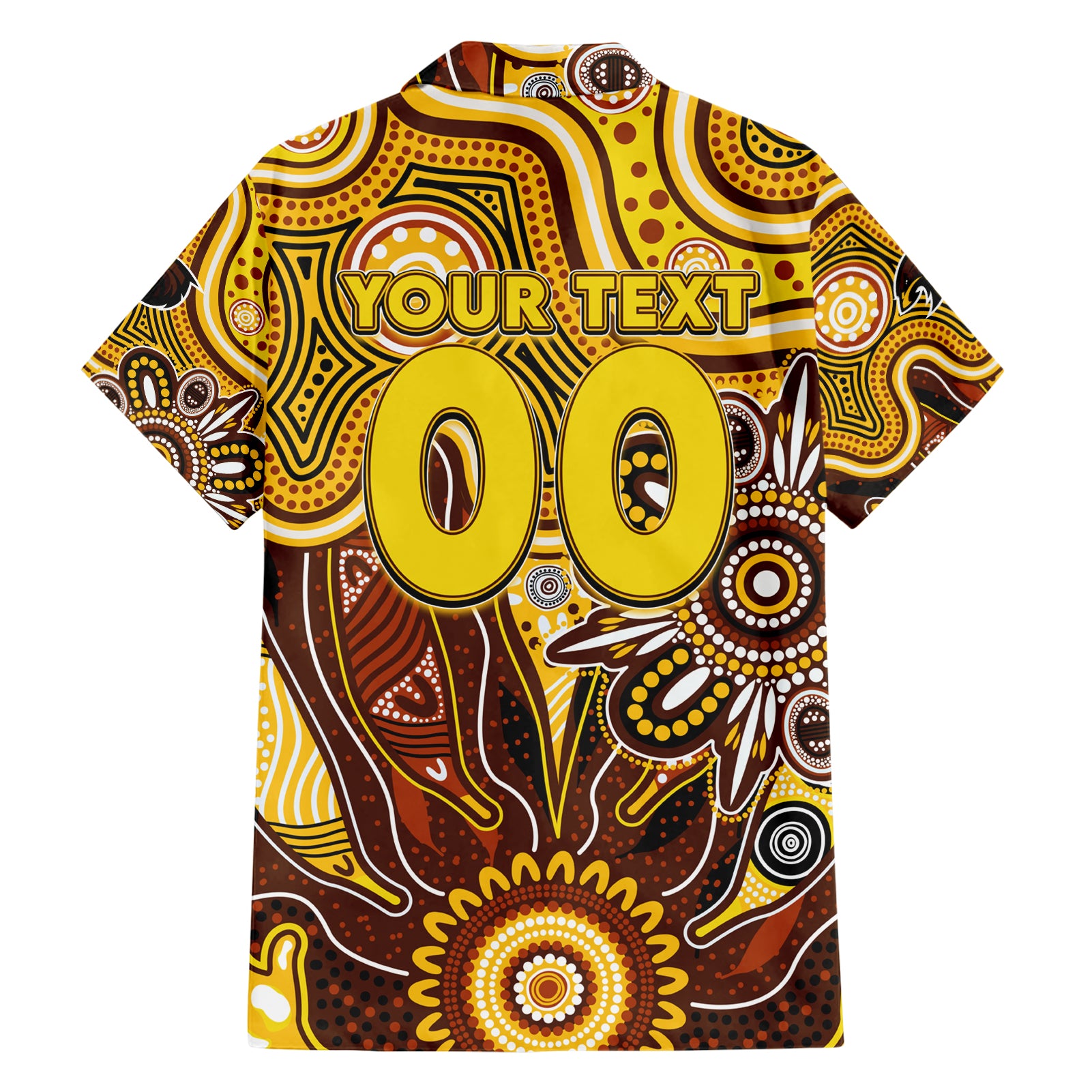 Personalised Hawks NAIDOC Week 2024 Hawaiian Shirt Aussie Aboriginal Art - Vibe Hoodie Shop