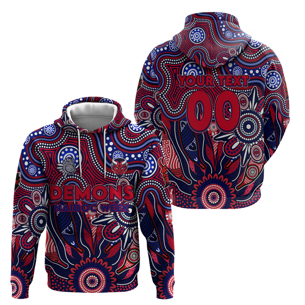 Personalised Demons NAIDOC Week 2024 Hoodie Aussie Aboriginal Art - Vibe Hoodie Shop