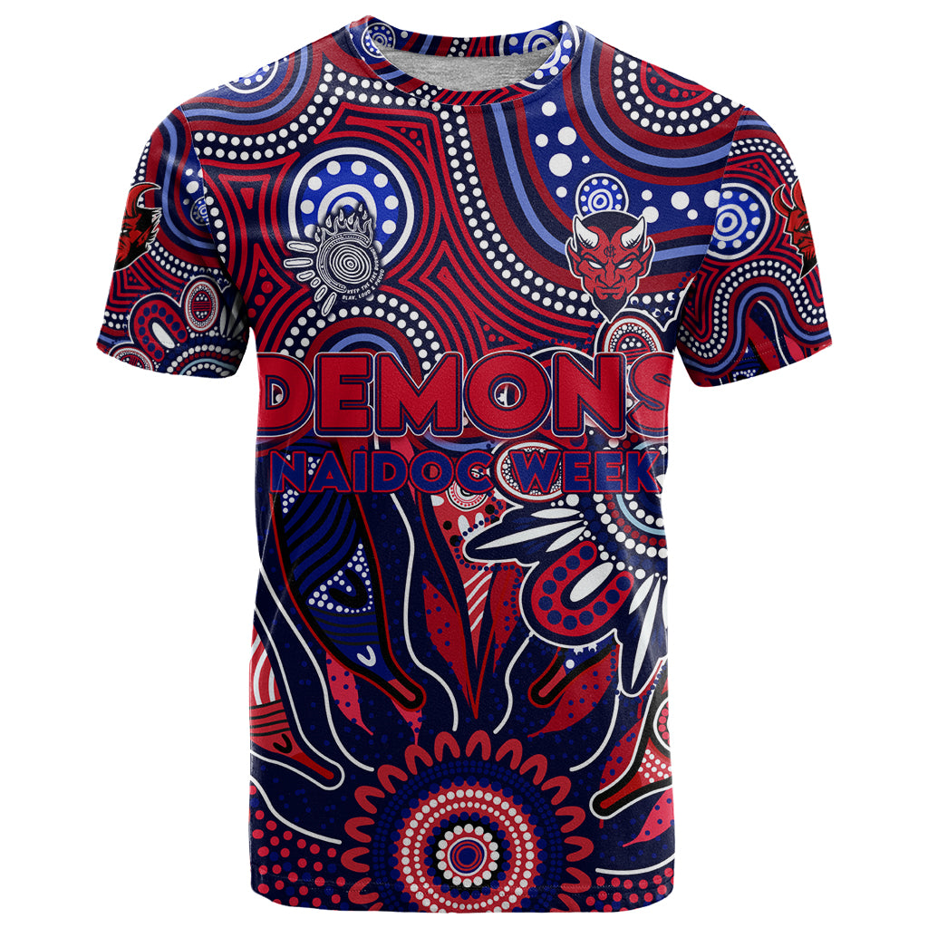 Personalised Demons NAIDOC Week 2024 T Shirt Aussie Aboriginal Art - Vibe Hoodie Shop