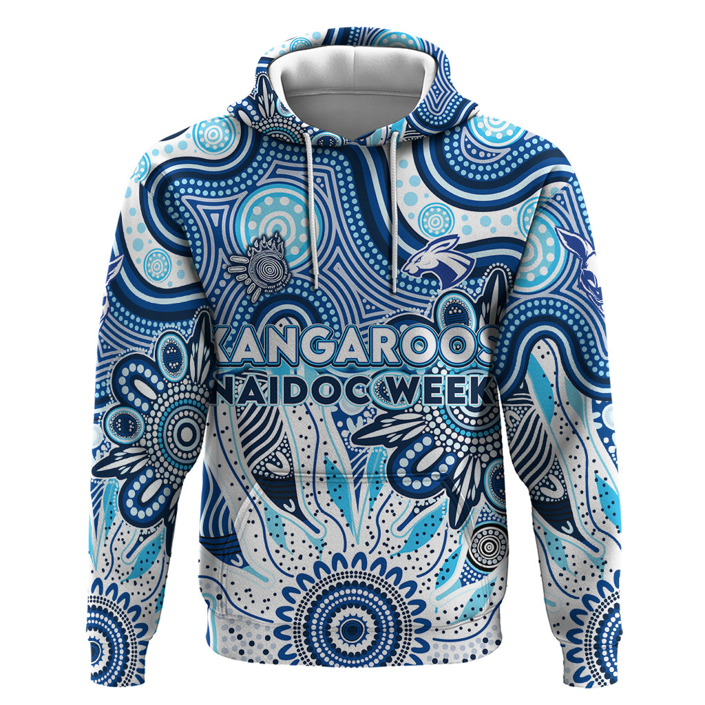 Personalised Kangaroos NAIDOC Week 2024 Hoodie Aussie Aboriginal Art - Vibe Hoodie Shop