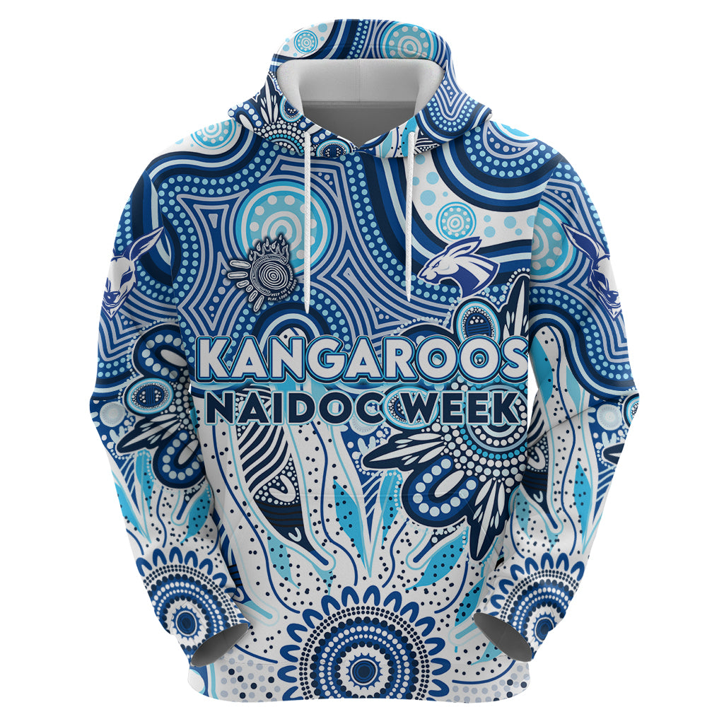 Personalised Kangaroos NAIDOC Week 2024 Hoodie Aussie Aboriginal Art - Vibe Hoodie Shop