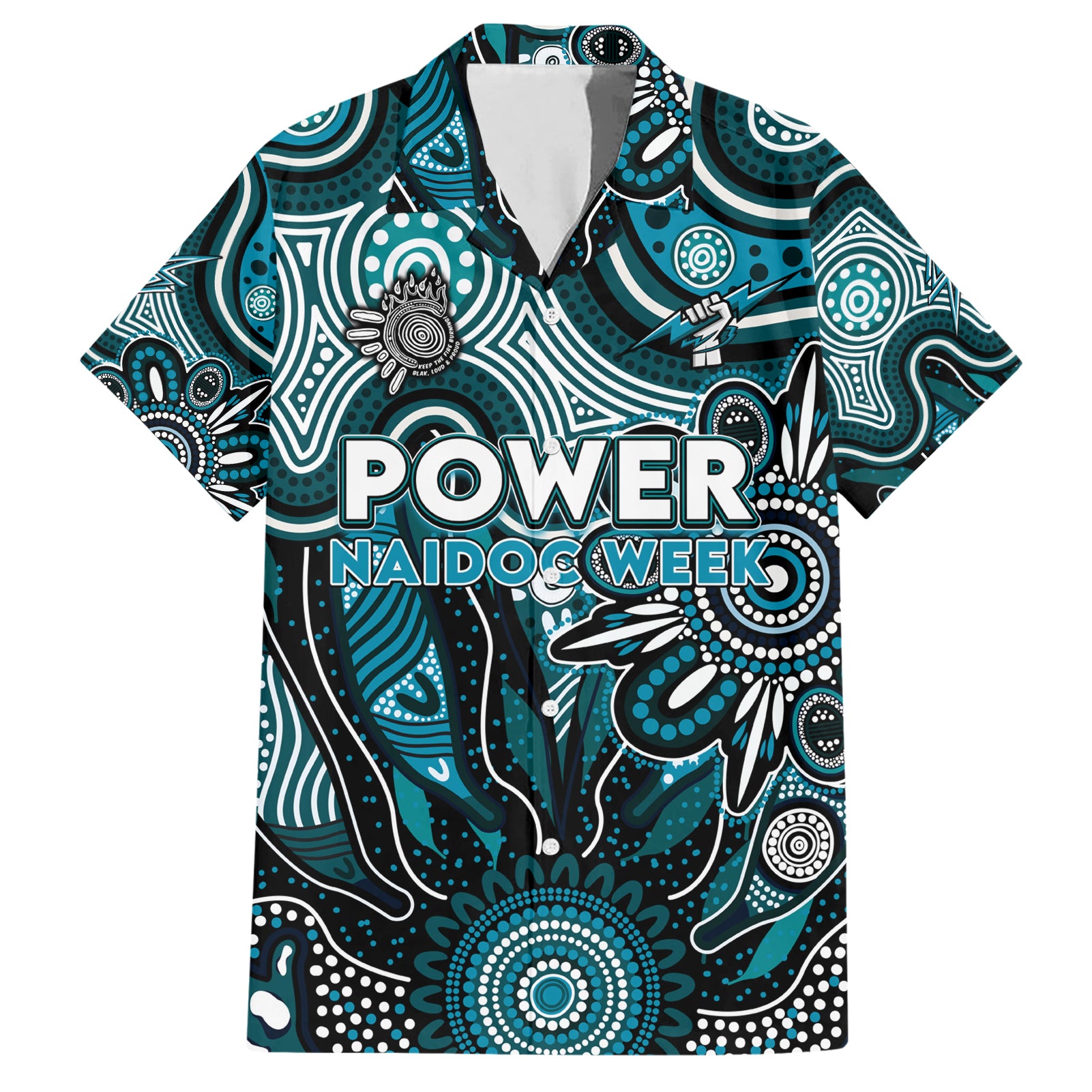 Personalised Power NAIDOC Week 2024 Hawaiian Shirt Aussie Aboriginal Art - Vibe Hoodie Shop