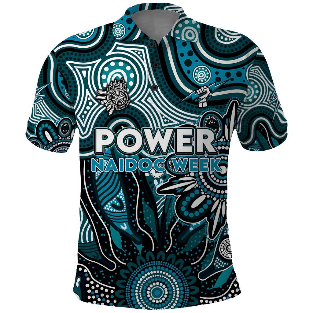 Personalised Power NAIDOC Week 2024 Polo Shirt Aussie Aboriginal Art - Vibe Hoodie Shop