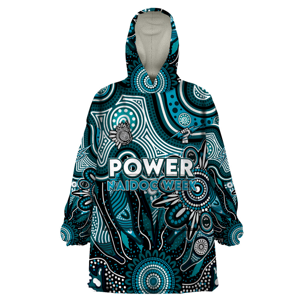 Personalised Power NAIDOC Week 2024 Wearable Blanket Hoodie Aussie Aboriginal Art - Vibe Hoodie Shop