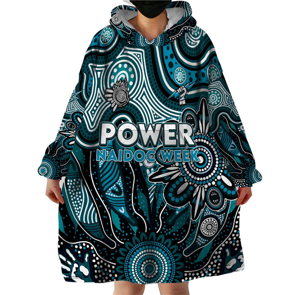 Personalised Power NAIDOC Week 2024 Wearable Blanket Hoodie Aussie Aboriginal Art - Vibe Hoodie Shop