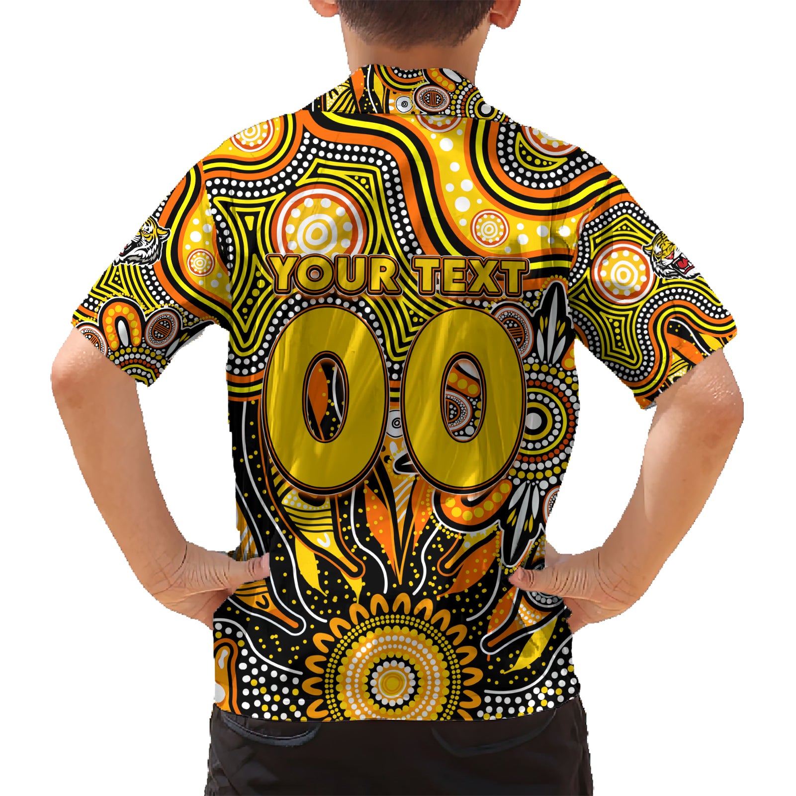 Personalised Tiger NAIDOC Week 2024 Hawaiian Shirt Aussie Aboriginal Art - Vibe Hoodie Shop