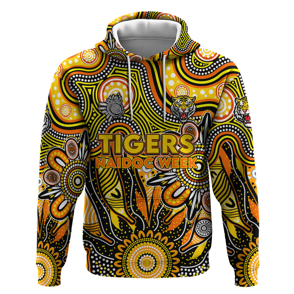 Personalised Tiger NAIDOC Week 2024 Hoodie Aussie Aboriginal Art - Vibe Hoodie Shop