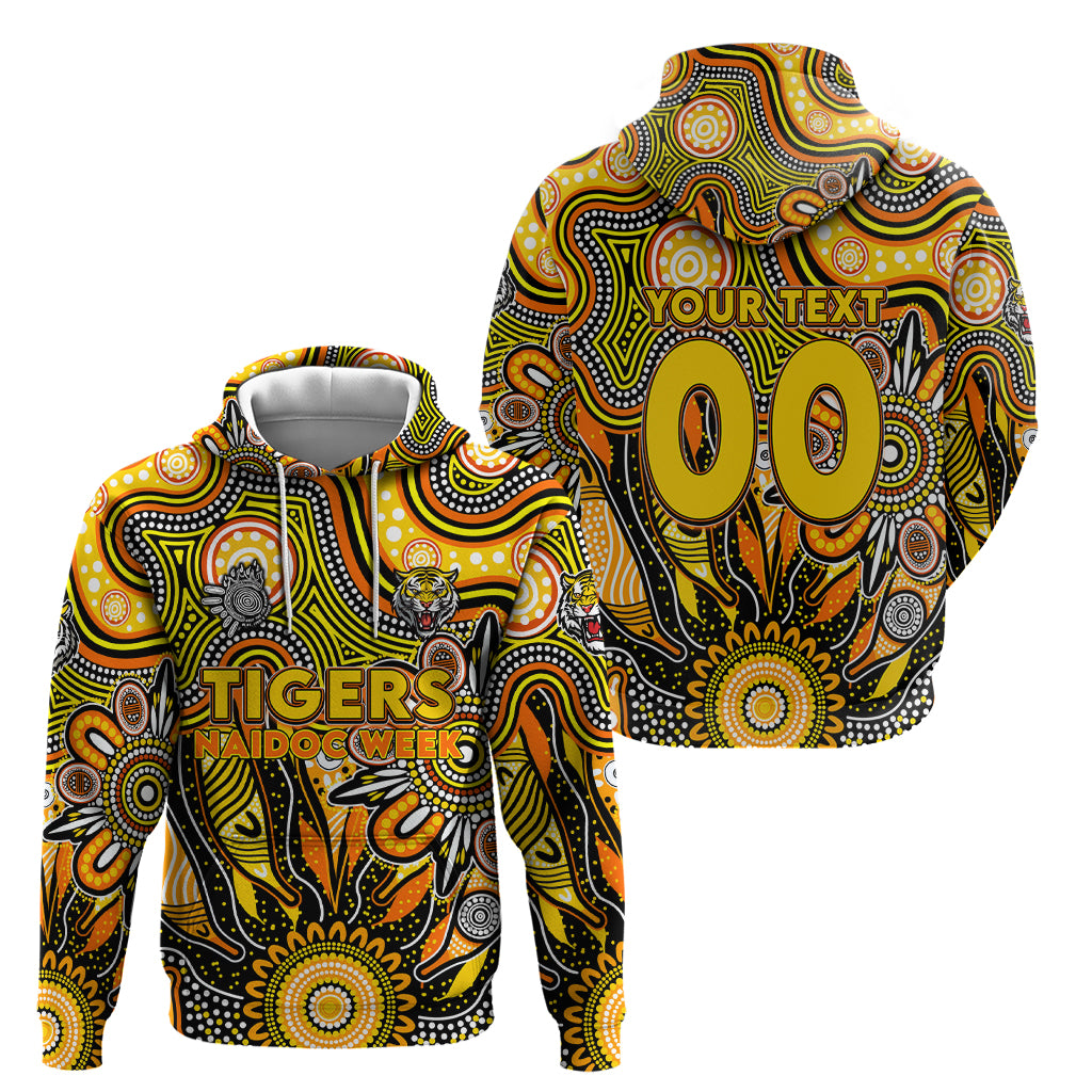 Personalised Tiger NAIDOC Week 2024 Hoodie Aussie Aboriginal Art - Vibe Hoodie Shop
