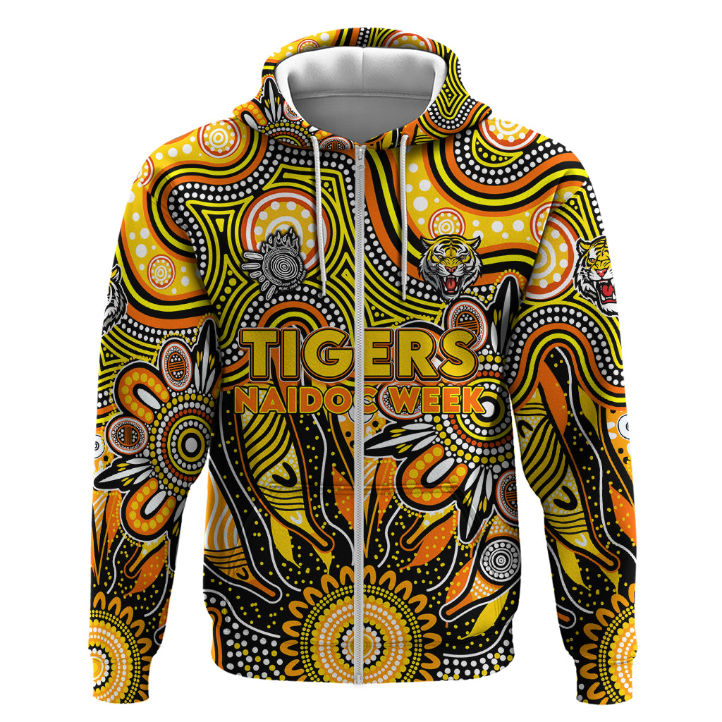 Personalised Tiger NAIDOC Week 2024 Hoodie Aussie Aboriginal Art - Vibe Hoodie Shop