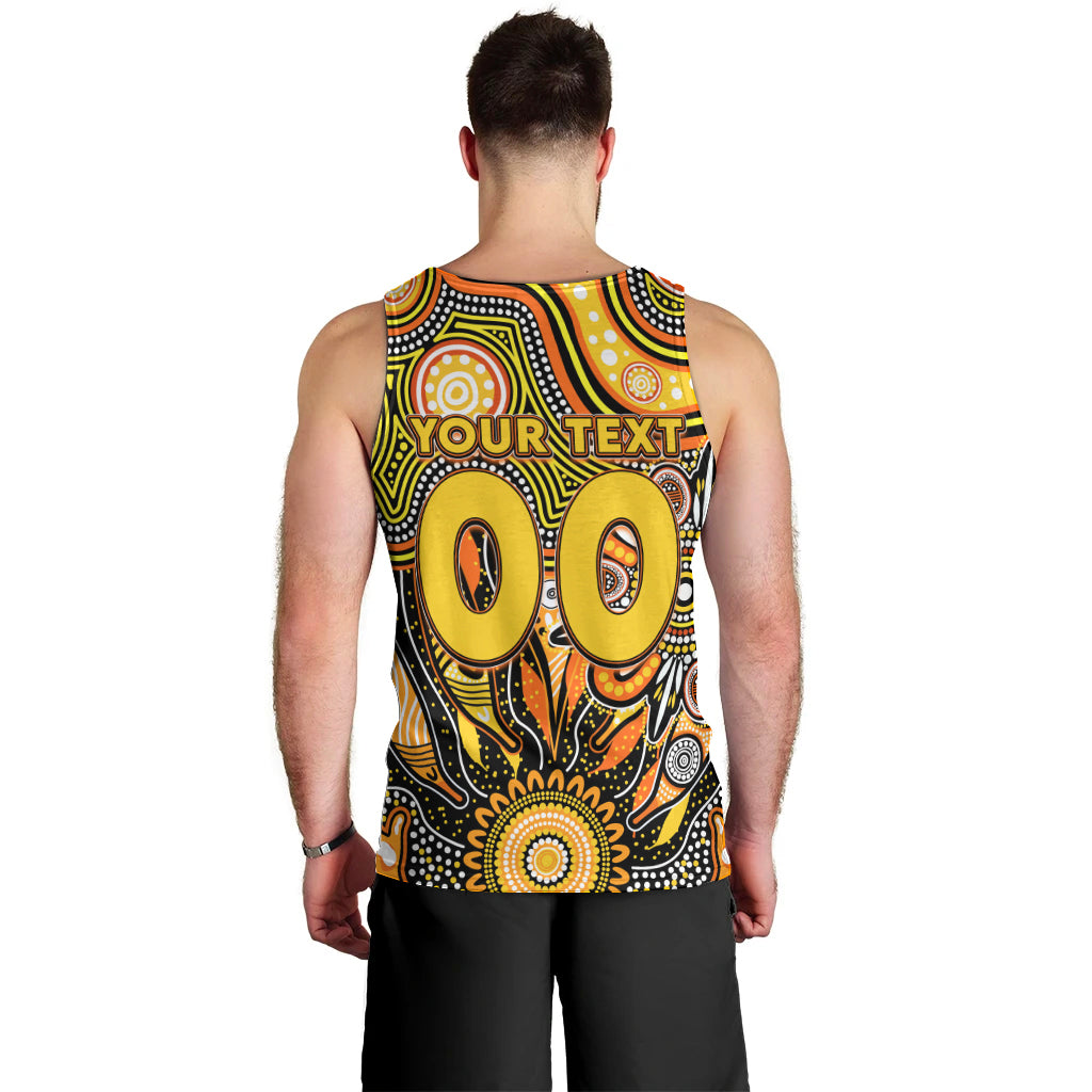 Personalised Tiger NAIDOC Week 2024 Men Tank Top Aussie Aboriginal Art - Vibe Hoodie Shop
