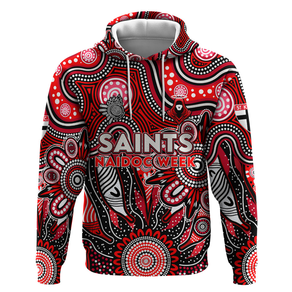 Personalised Saints NAIDOC Week 2024 Hoodie Aussie Aboriginal Art - Vibe Hoodie Shop
