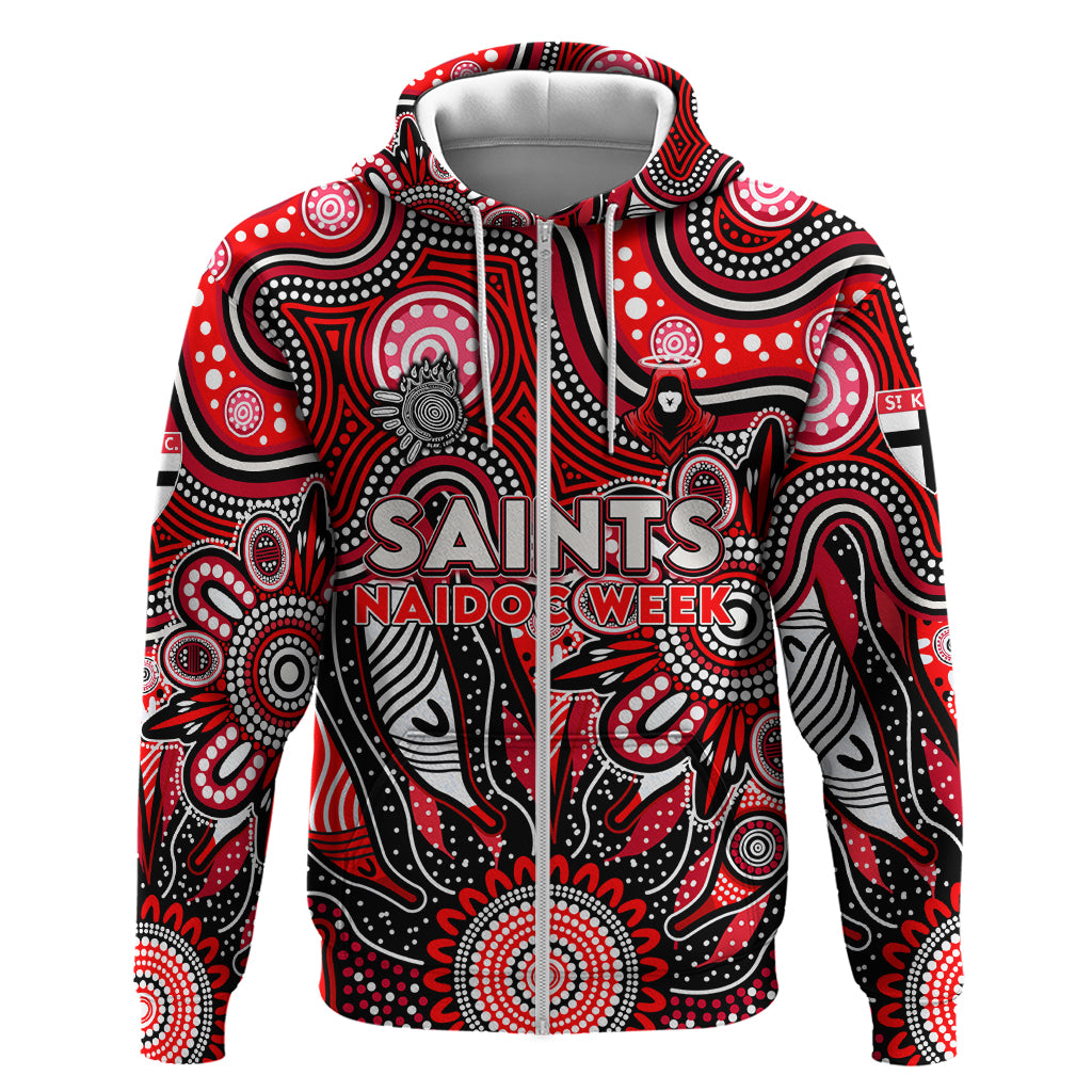 Personalised Saints NAIDOC Week 2024 Hoodie Aussie Aboriginal Art - Vibe Hoodie Shop