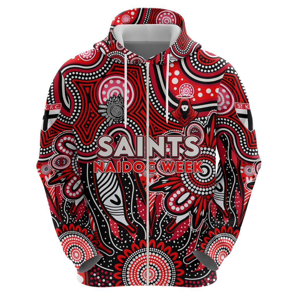 Personalised Saints NAIDOC Week 2024 Hoodie Aussie Aboriginal Art - Vibe Hoodie Shop
