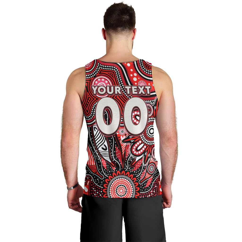 Personalised Saints NAIDOC Week 2024 Men Tank Top Aussie Aboriginal Art - Vibe Hoodie Shop