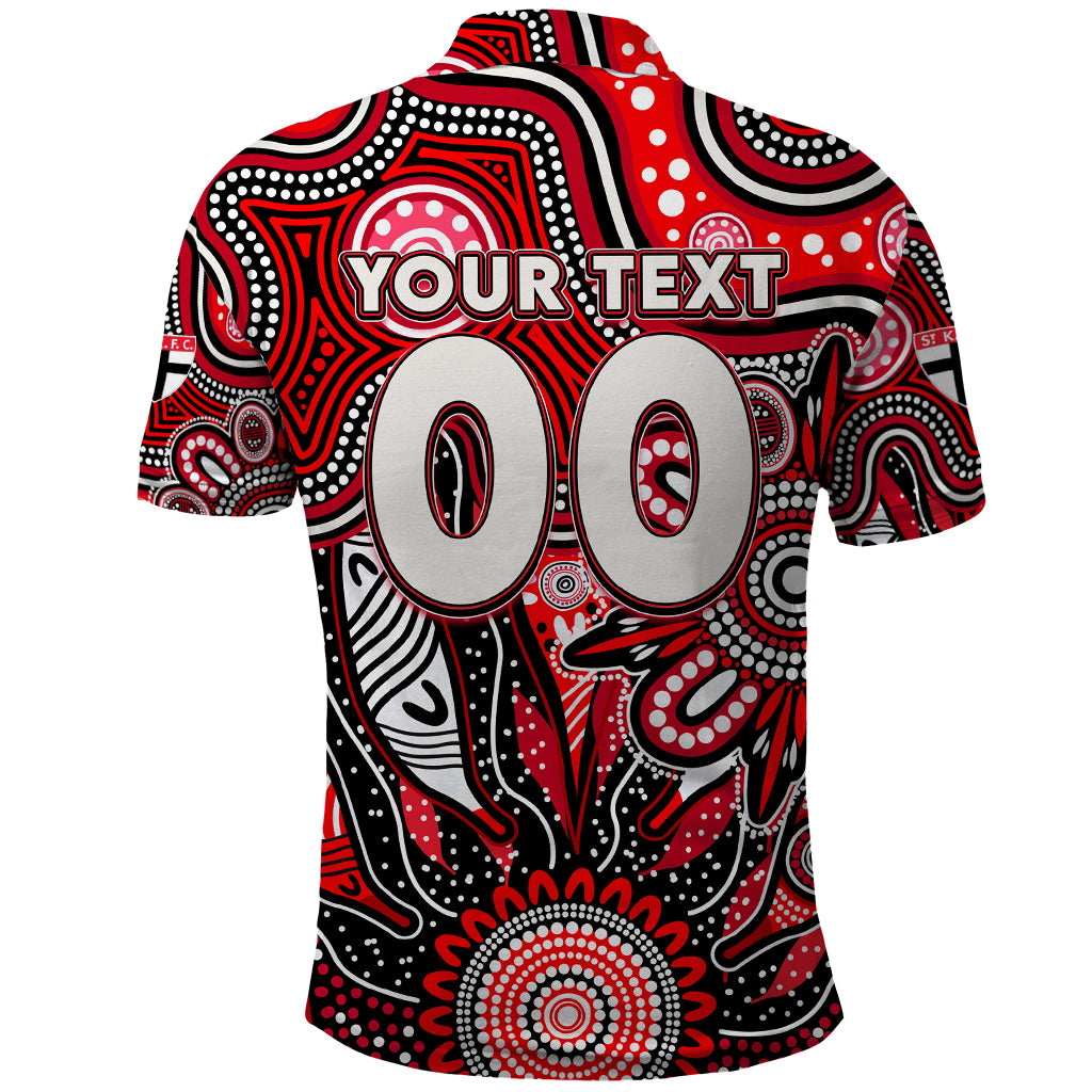 Personalised Saints NAIDOC Week 2024 Polo Shirt Aussie Aboriginal Art - Vibe Hoodie Shop