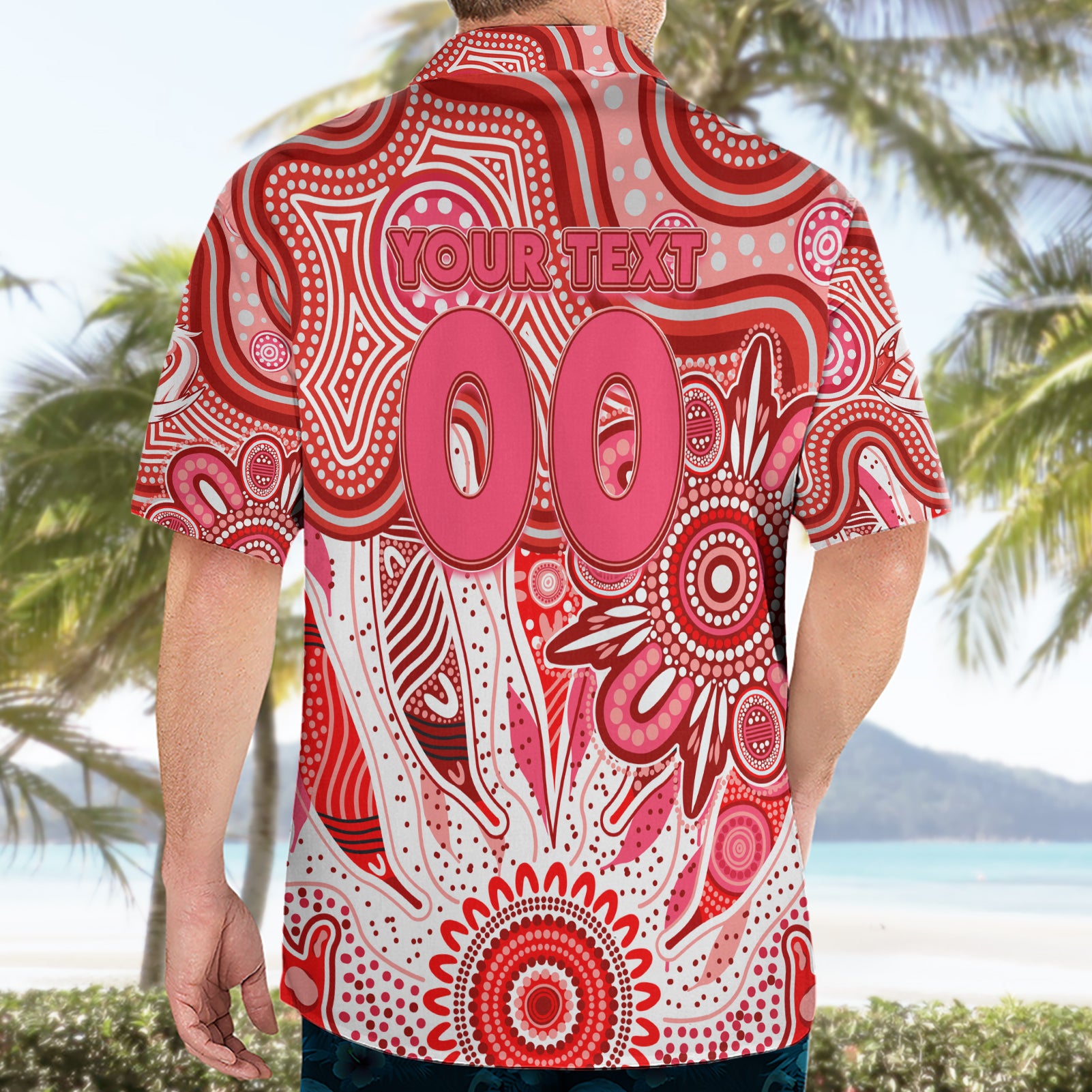 Personalised Swans NAIDOC Week 2024 Hawaiian Shirt Aussie Aboriginal Art - Vibe Hoodie Shop