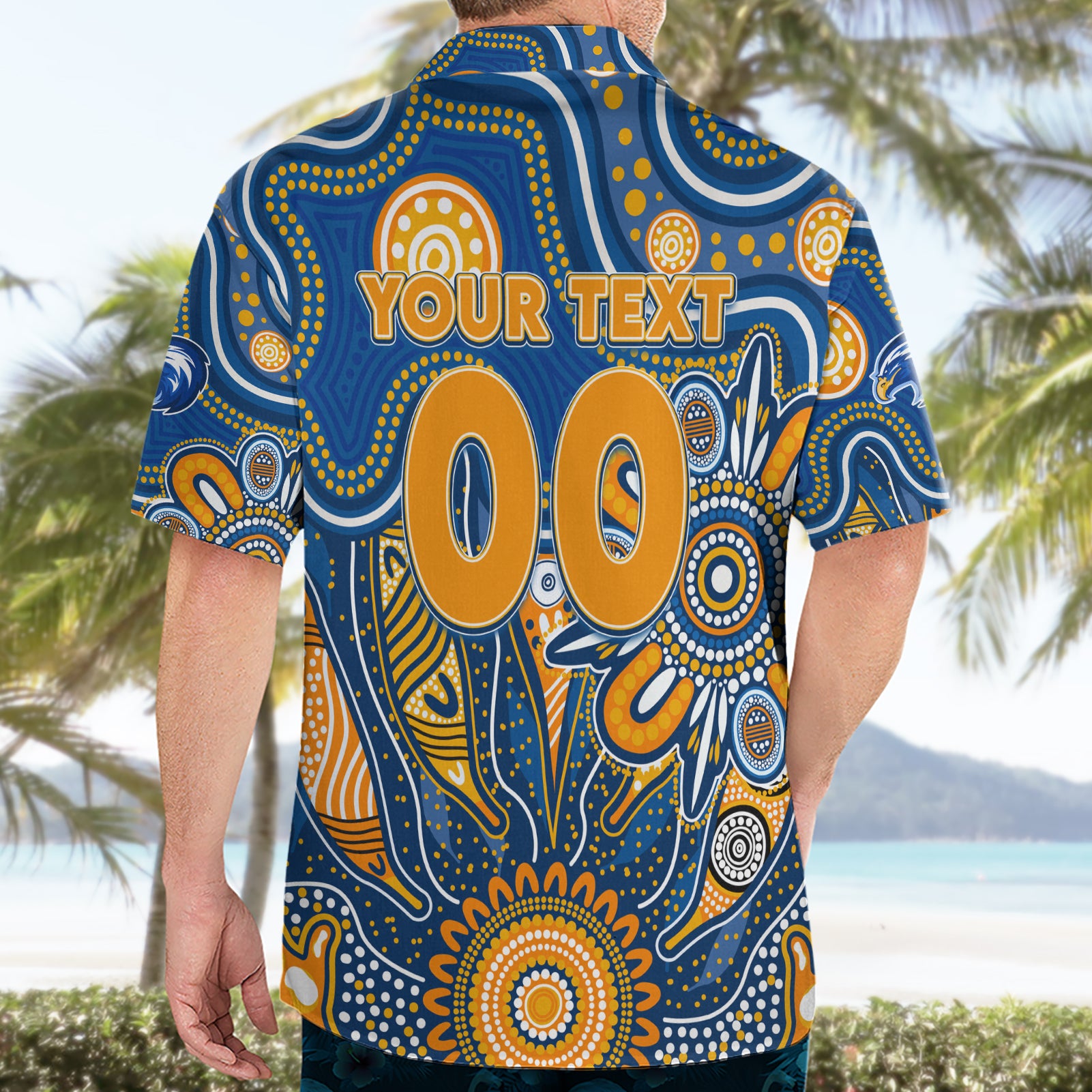 Personalised Eagles NAIDOC Week 2024 Hawaiian Shirt Aussie Aboriginal Art - Vibe Hoodie Shop