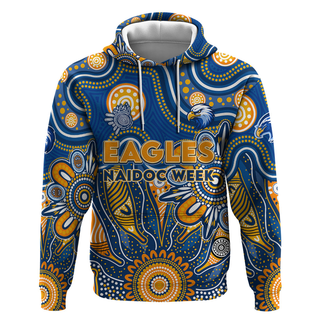 Personalised Eagles NAIDOC Week 2024 Hoodie Aussie Aboriginal Art - Vibe Hoodie Shop