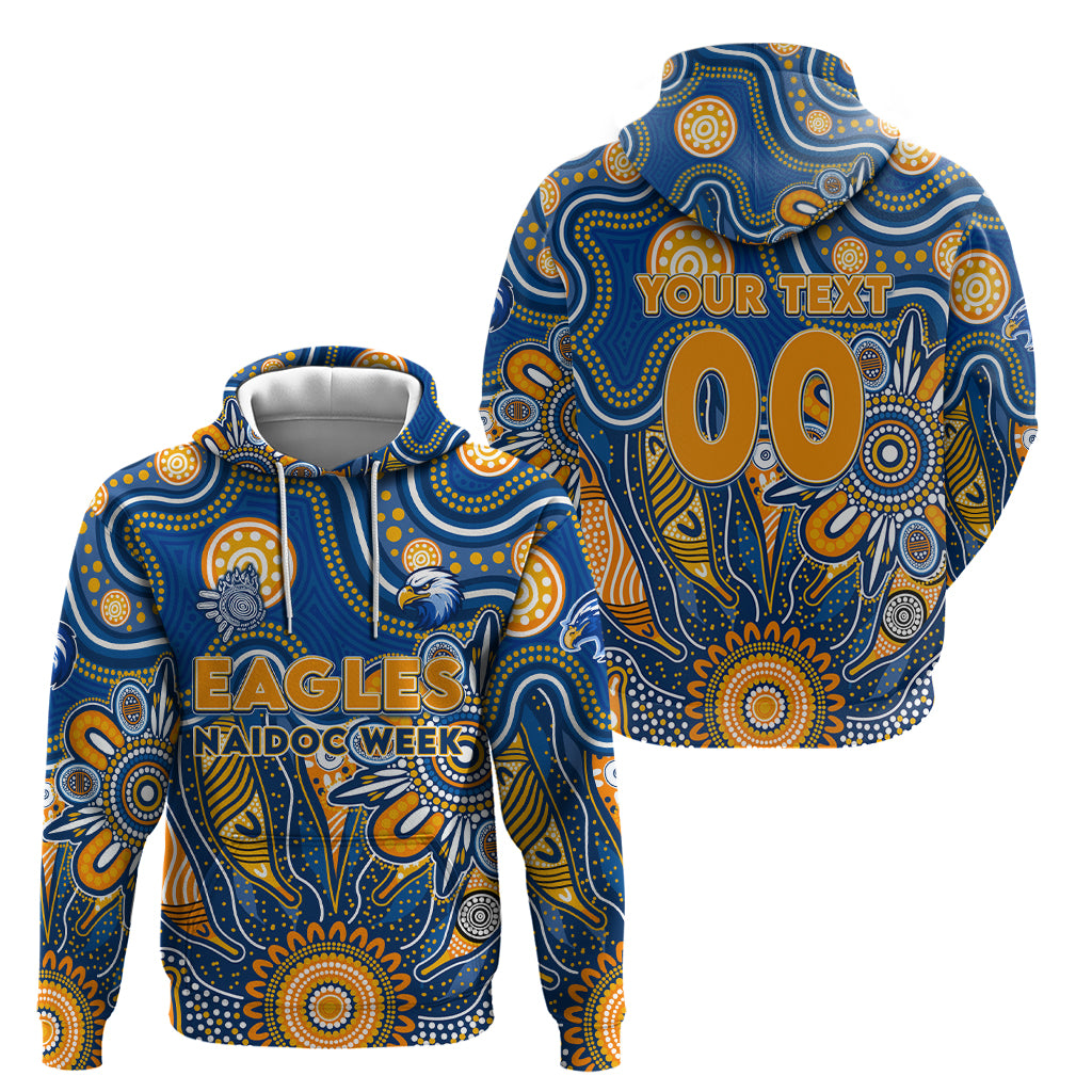 Personalised Eagles NAIDOC Week 2024 Hoodie Aussie Aboriginal Art - Vibe Hoodie Shop