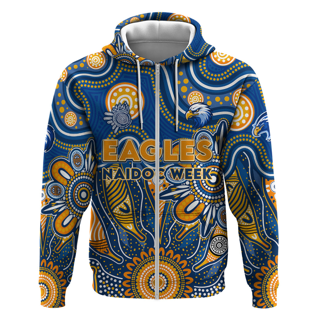 Personalised Eagles NAIDOC Week 2024 Hoodie Aussie Aboriginal Art - Vibe Hoodie Shop