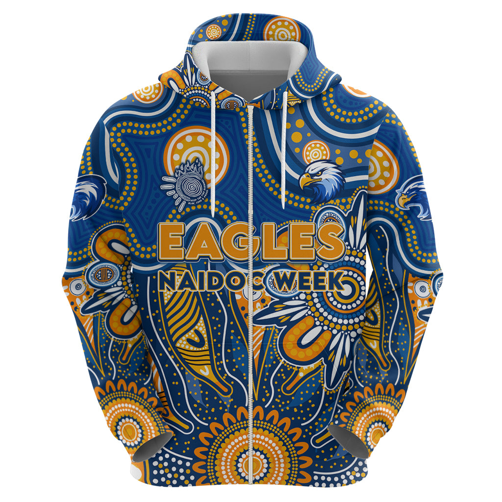 Personalised Eagles NAIDOC Week 2024 Hoodie Aussie Aboriginal Art - Vibe Hoodie Shop