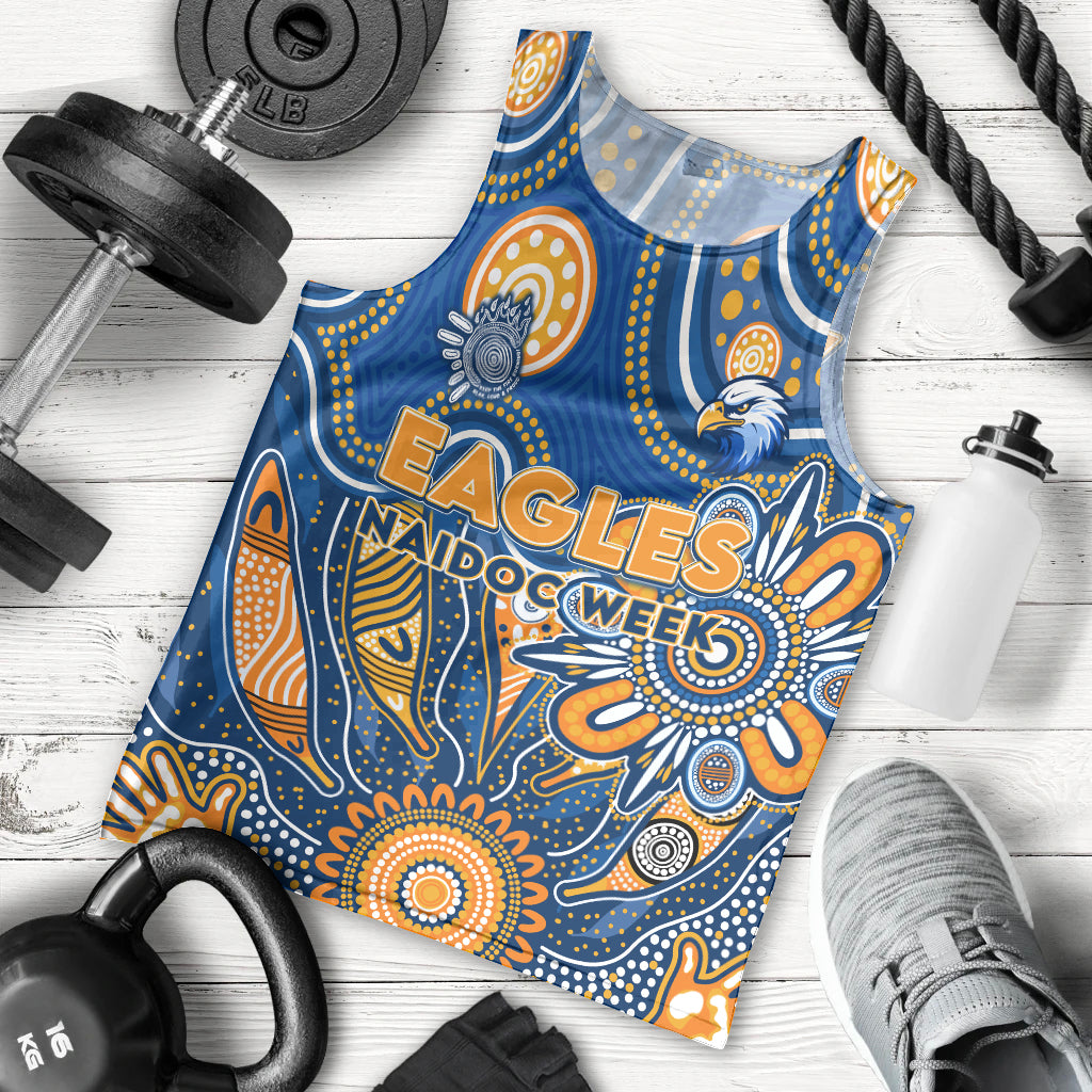Personalised Eagles NAIDOC Week 2024 Men Tank Top Aussie Aboriginal Art - Vibe Hoodie Shop
