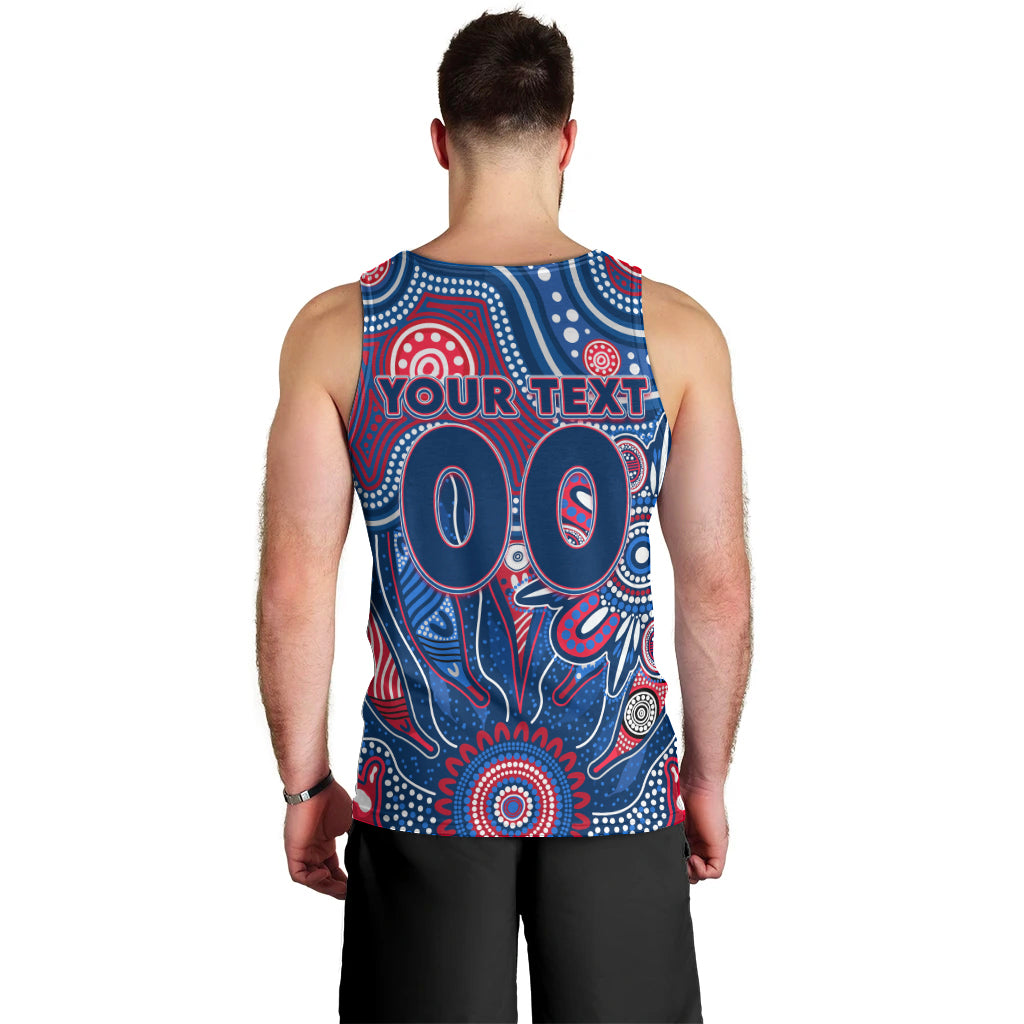 Personalised Bulldogs NAIDOC Week 2024 Men Tank Top Aussie Aboriginal Art - Vibe Hoodie Shop