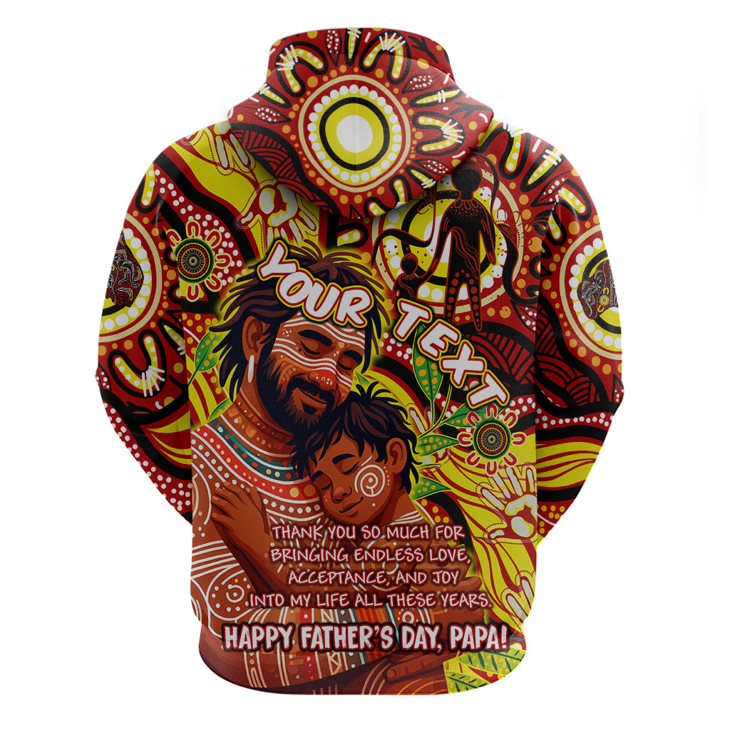 Custom Australia Father's Day Hoodie Aboriginal Father and Son - Vibe Hoodie Shop