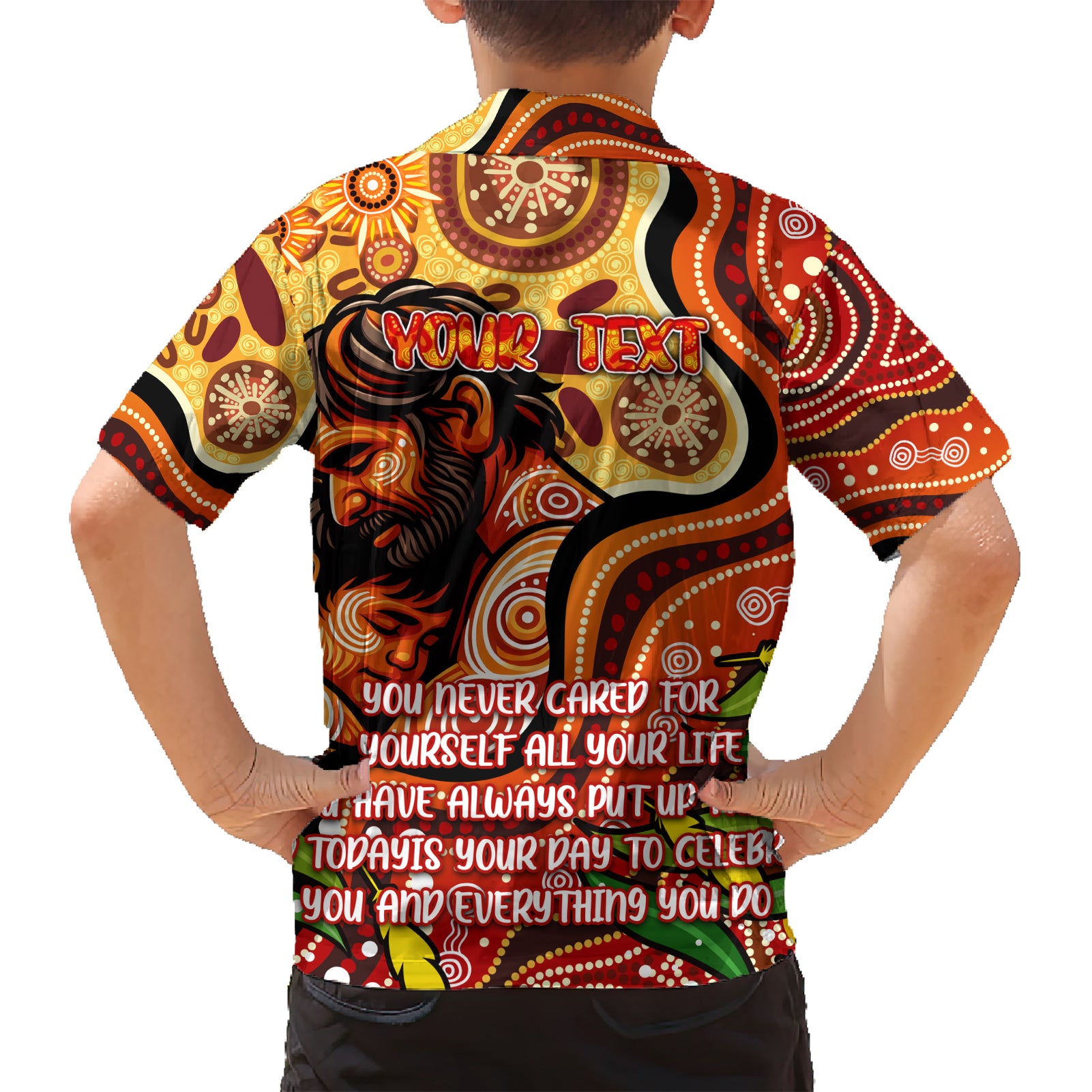 Custom Father's Day Australia Hawaiian Shirt Best Dad Ever Aboriginal Art - Vibe Hoodie Shop