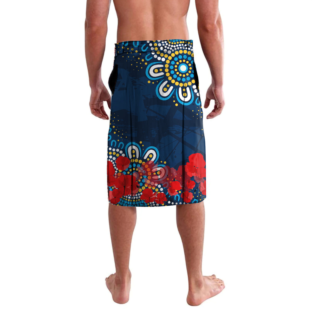Personalised Australia Rugby Titans ANZAC Lavalava Gold Coast Scratch Style
