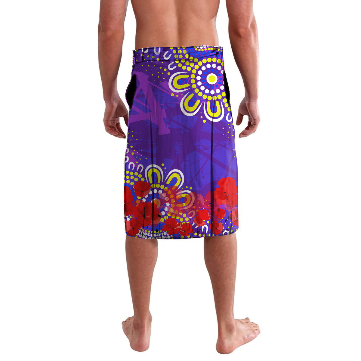Personalised Australia Rugby Storm ANZAC Lavalava Melbourne Scratch Style