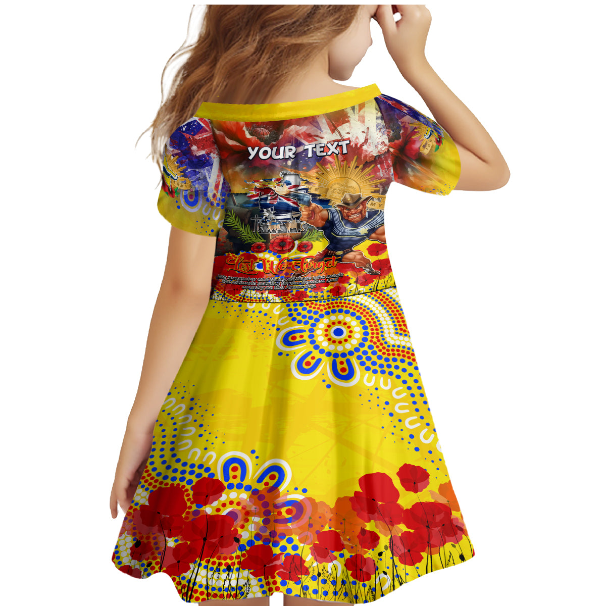 Personalised Australia Rugby Cowboys ANZAC Family Matching Mermaid Dress and Hawaiian Shirt North Queensland Scratch Style