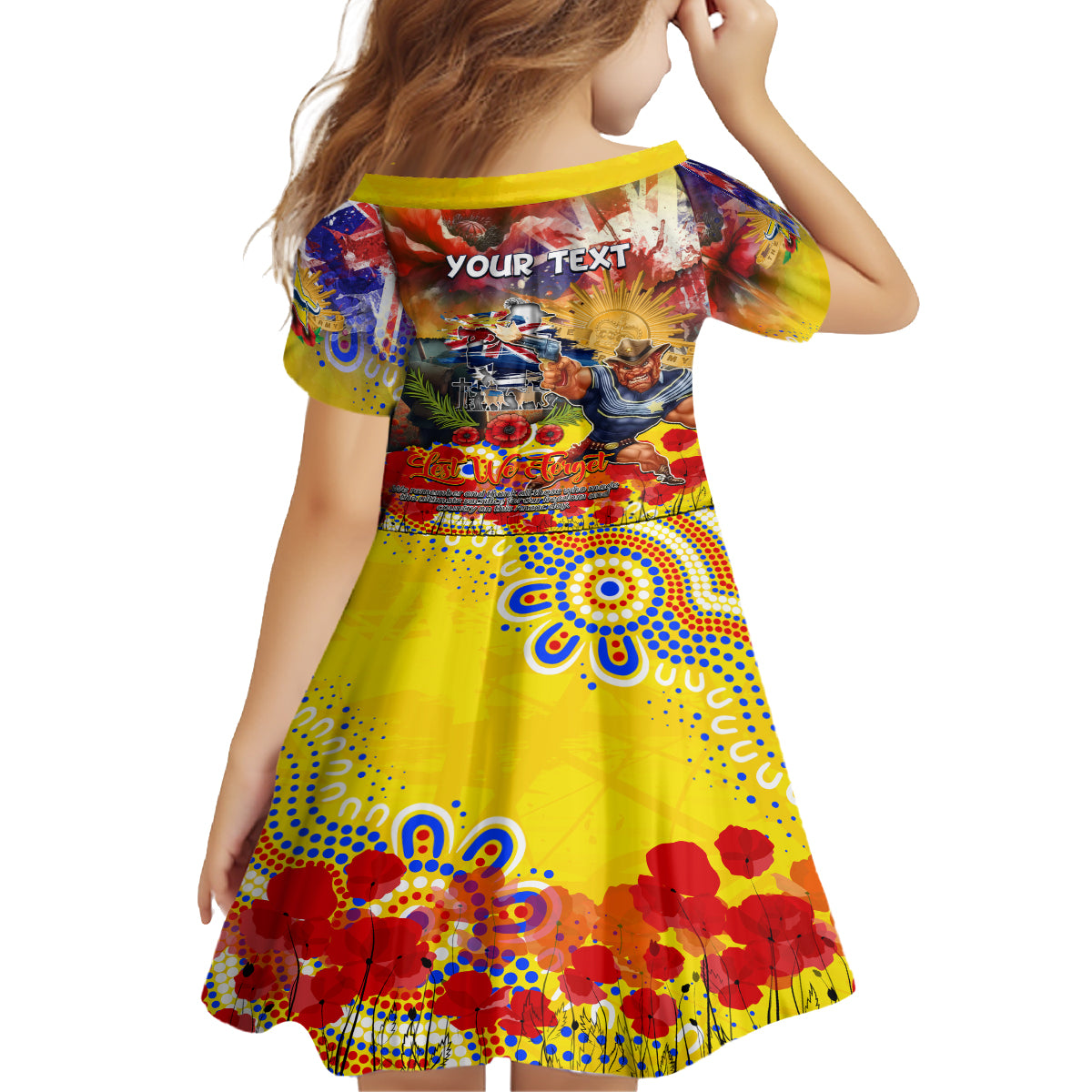 Personalised Australia Rugby Cowboys ANZAC Family Matching Summer Maxi Dress and Hawaiian Shirt North Queensland Scratch Style
