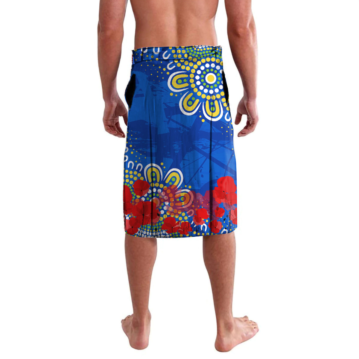 Personalised Australia Rugby Eels ANZAC Lavalava Parramatta Scratch Style