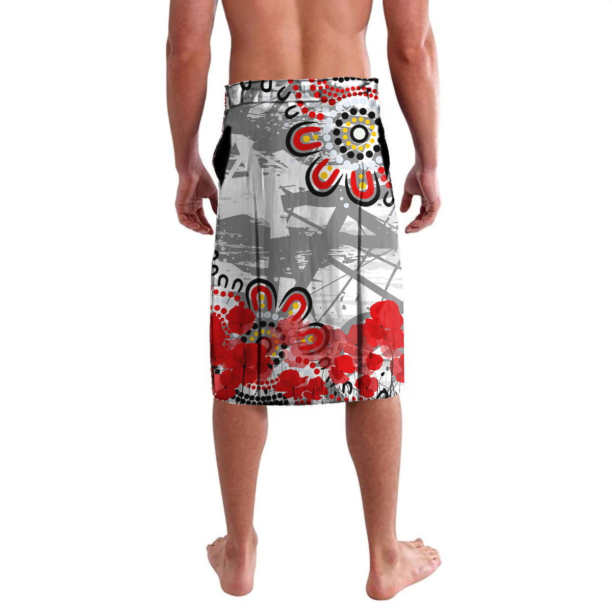 Personalised Australia Rugby Dragons ANZAC Lavalava St George Illawarra Scratch Style